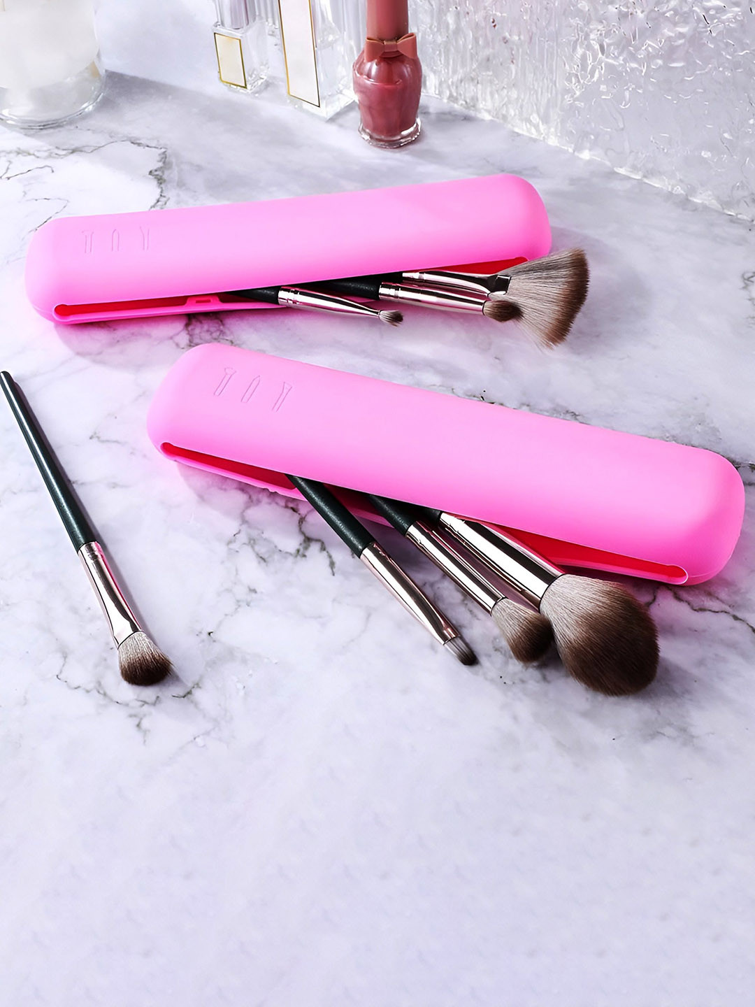 Buy NFI Essentials Durable Cosmetic Makeup Pouch Pink - Makeup Pouch ...