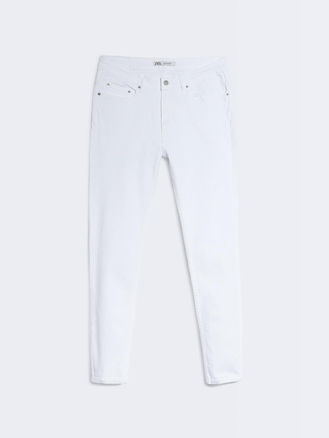 Buy ZARA Men White Trousers Trousers for Men 31255153 Myntra