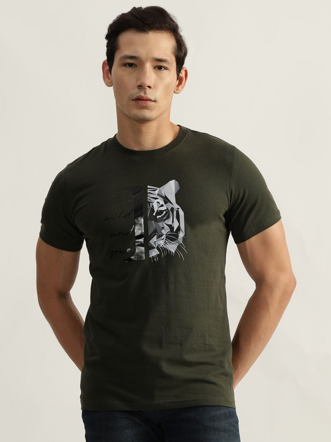 Men's Graphic Round Neck Short Sleeve T-Shirt main image 1