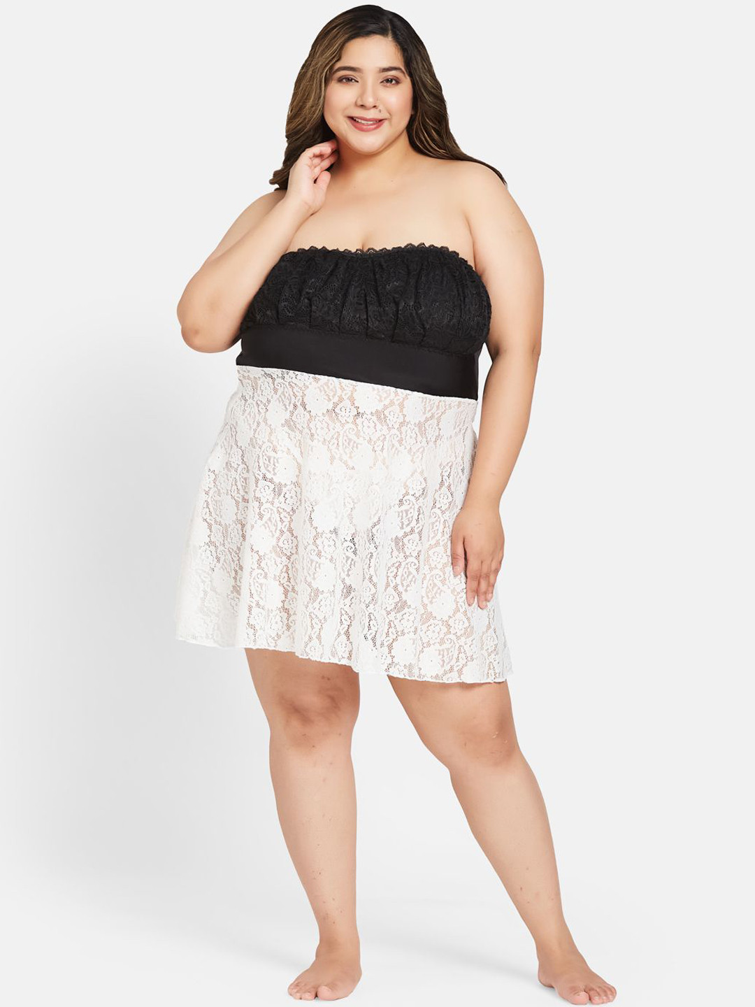 buy-curves-by-zerokaata-plus-size-strapless-nightwear-baby-doll