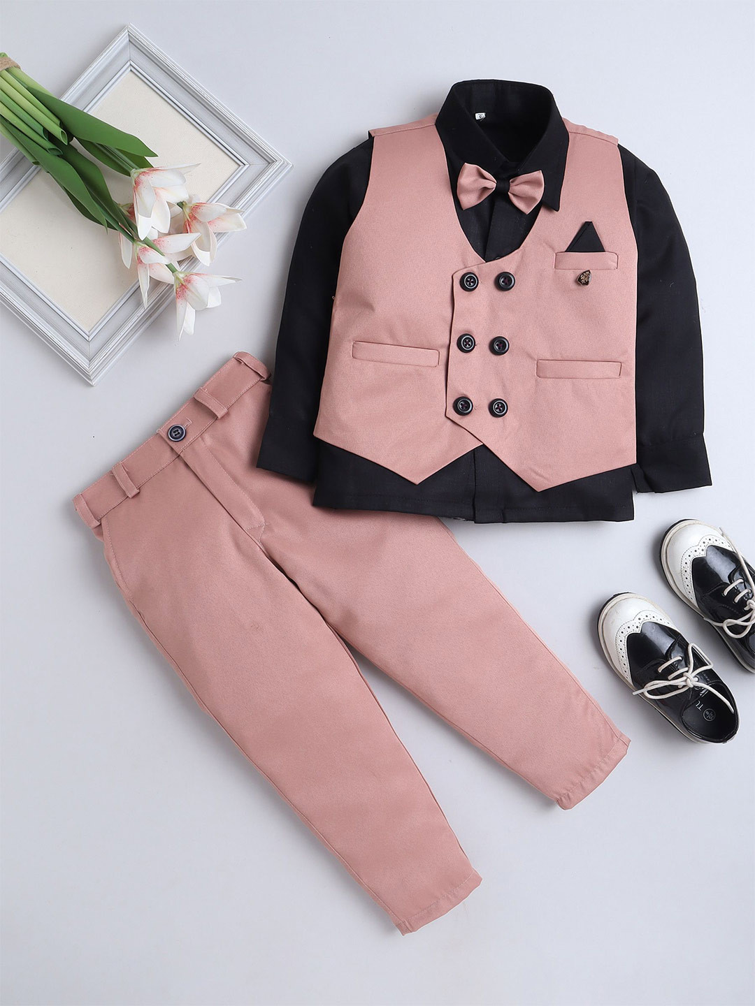 Boys 3 Pcs Coat Suit - 0314111
