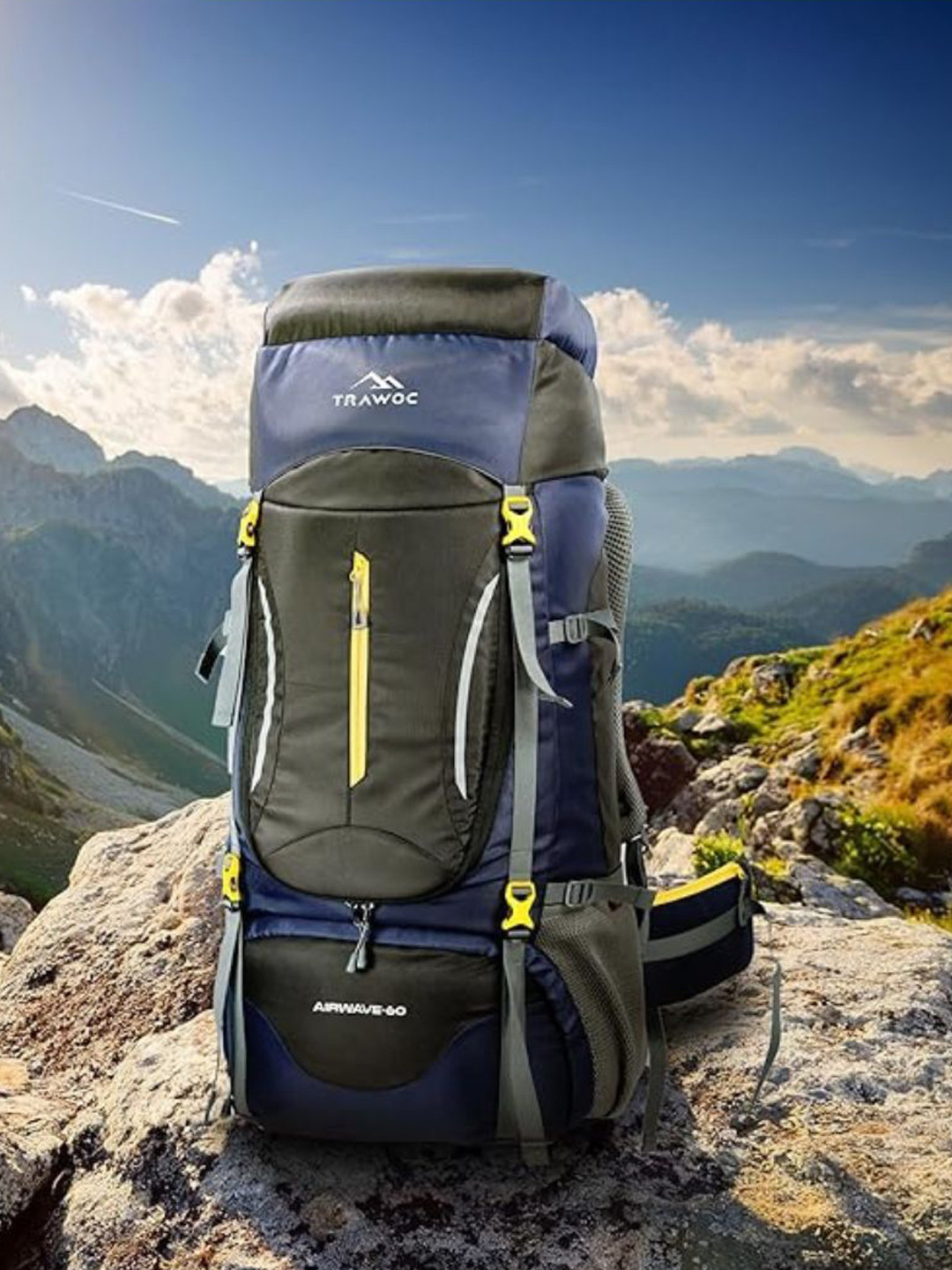 Trawoc Buy TRAWOC AIRWAVE Solid 60L Rucksack For Hiking Trekking Travel ...