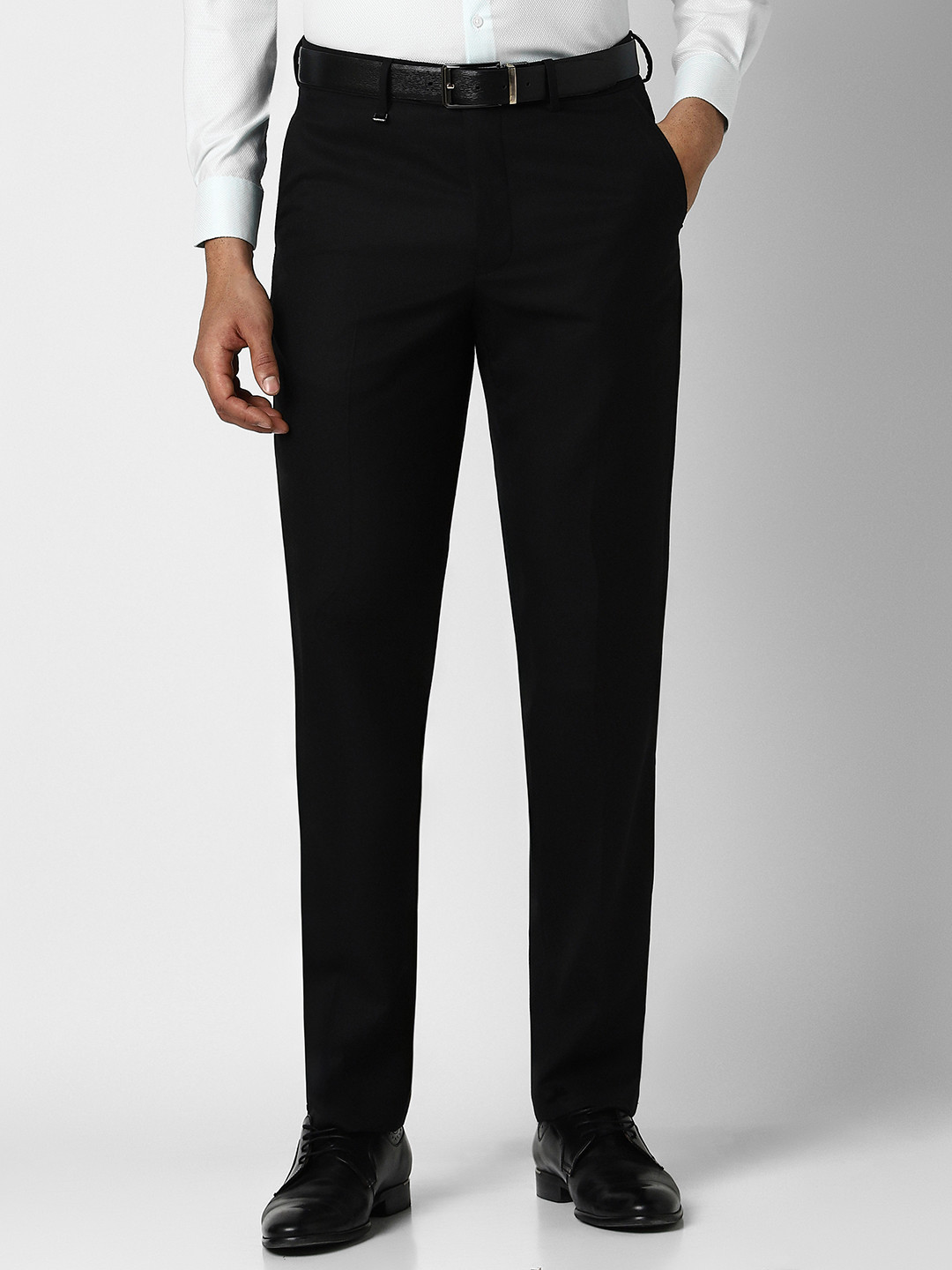 Buy Van Heusen Men Mid Rise Formal Trousers - Trousers for Men 31124012 ...