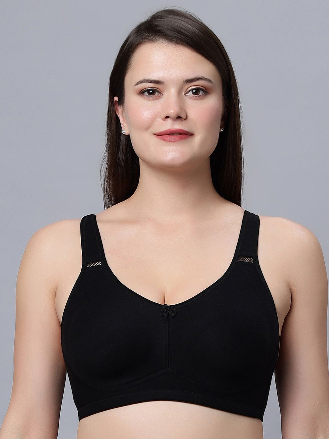 Buy In Care Women Full Coverage Solid Non Padded And Non Wired Seamless ...