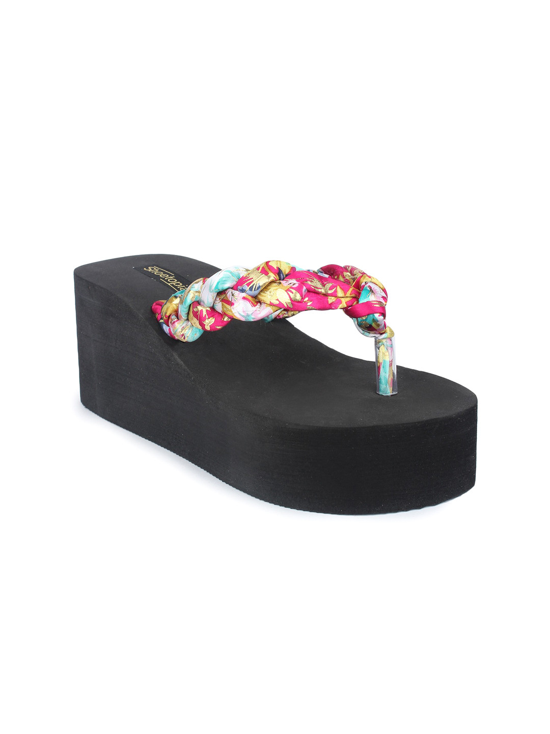 Buy Shoetopia Women Pink Printed Wedges Heels for Women 2024546 Myntra