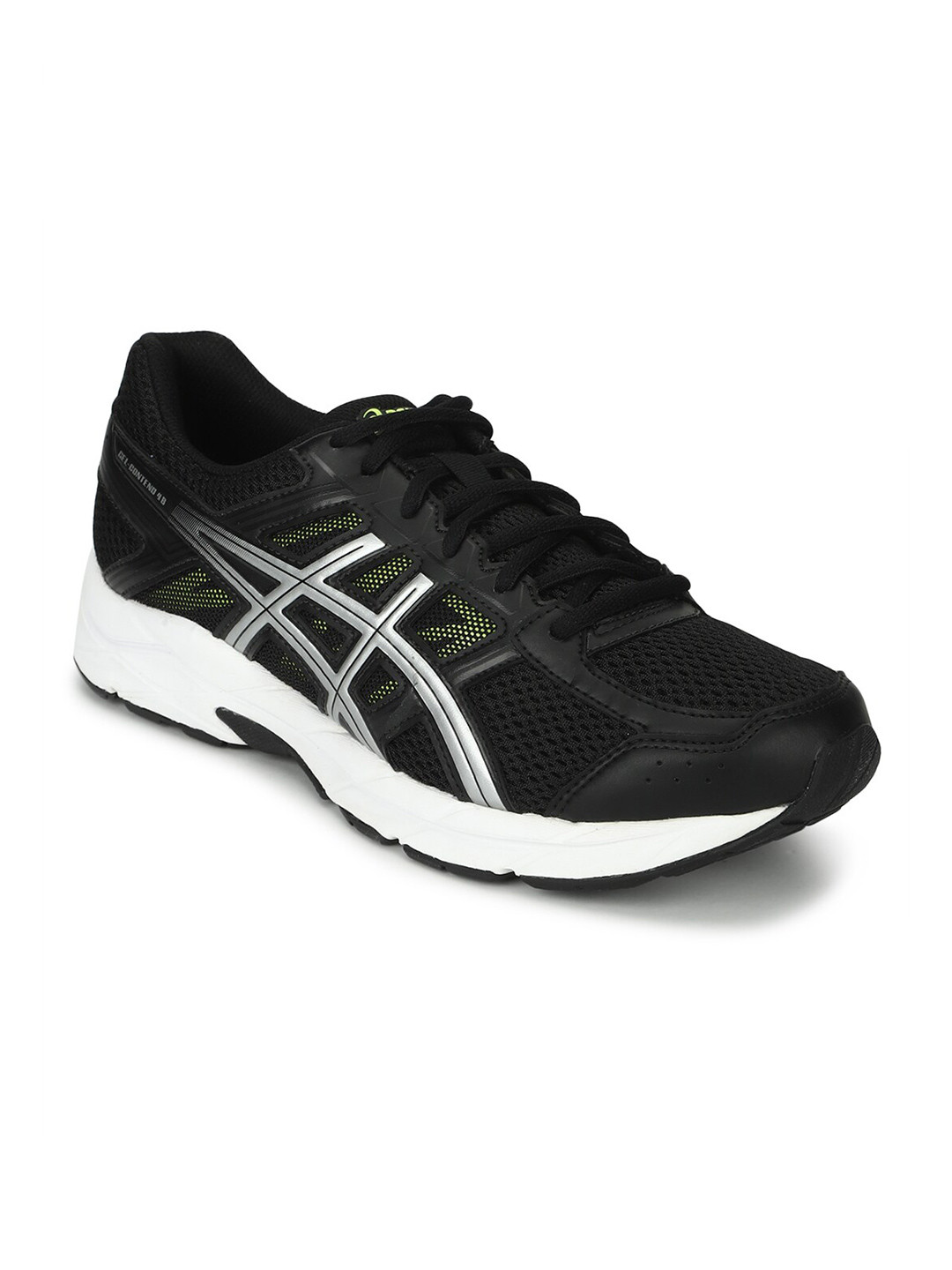 mens black asics running shoes