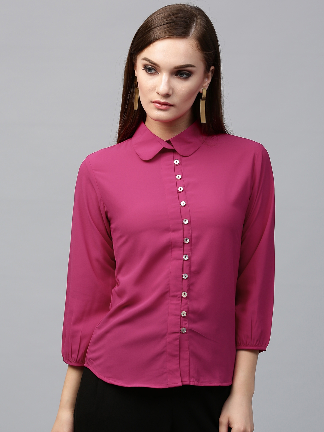 magenta shirt combination