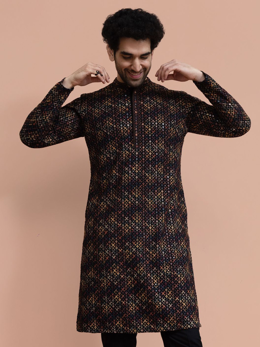 Sequins & Embroidered Kurtas For Men