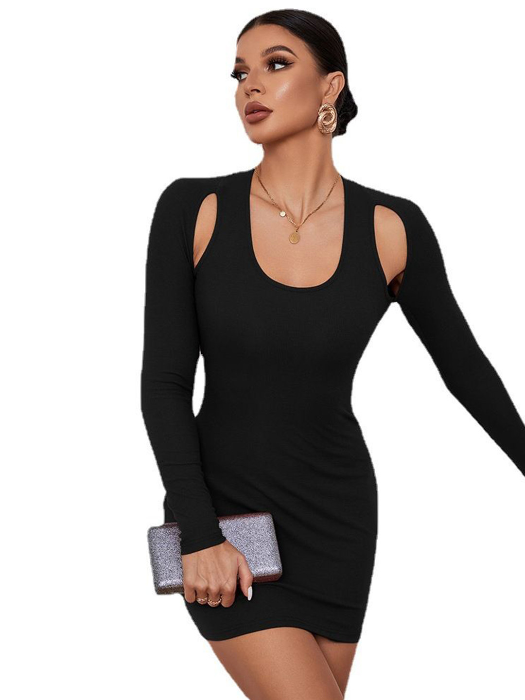Long Sleeve Bodycon Mini Dress for Women