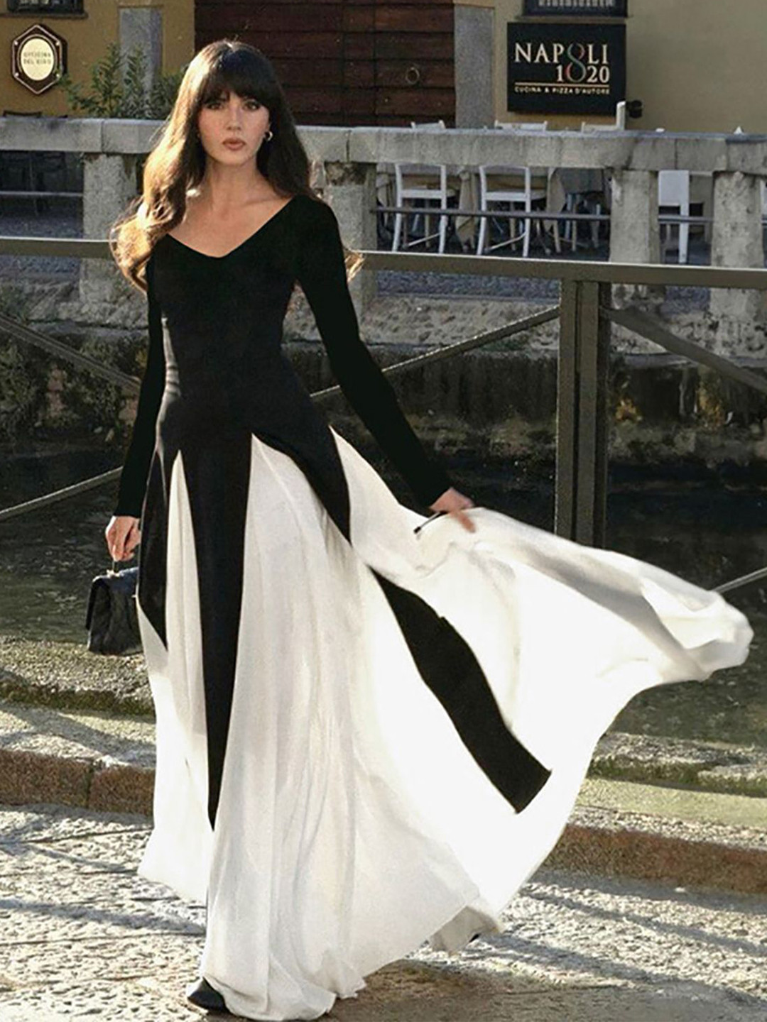 Buy StyleCast X Revolte Monochrome Formal Maxi Dress - Dresses for ...