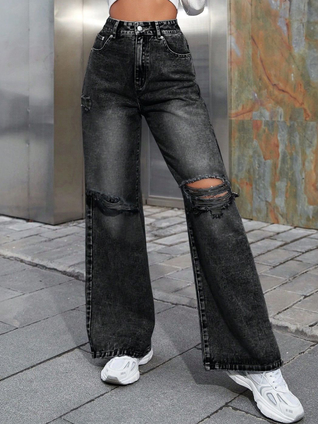 Kancan Girls Like Me Full Size Run Wide Leg Jeans