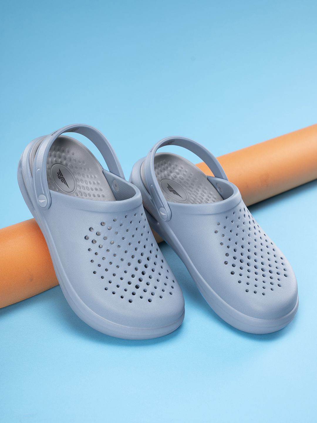 men red tape flip flops