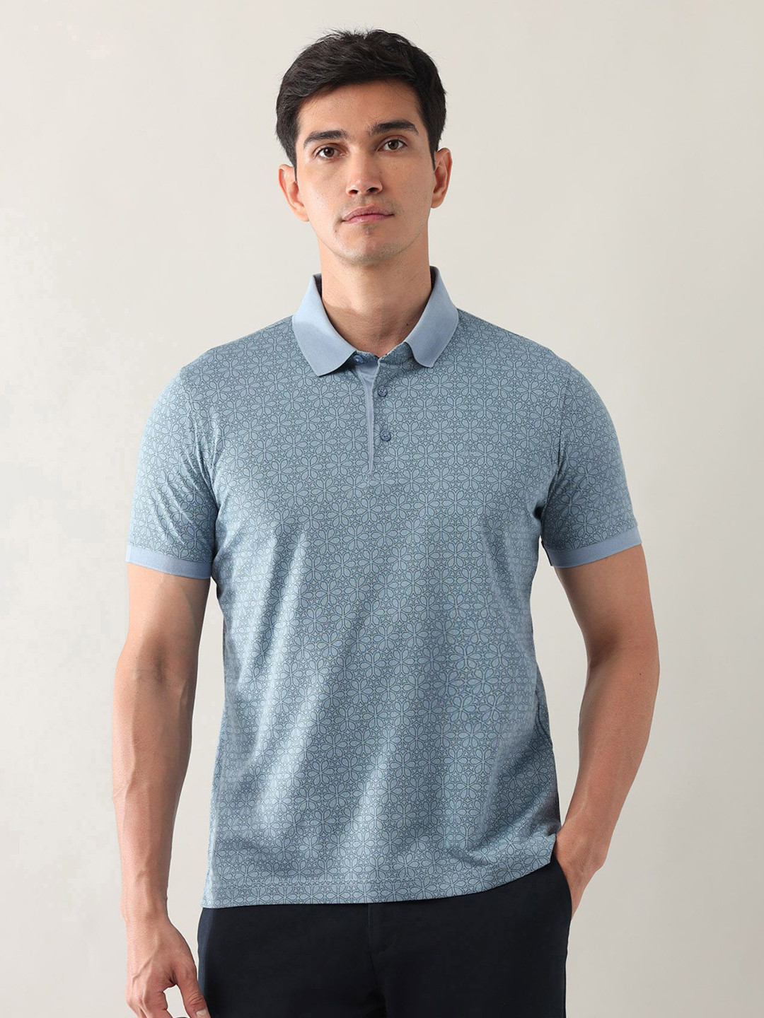 Buy Arrow Men Printed Polo Collar T Shirt - Tshirts for Men 33479417 ...