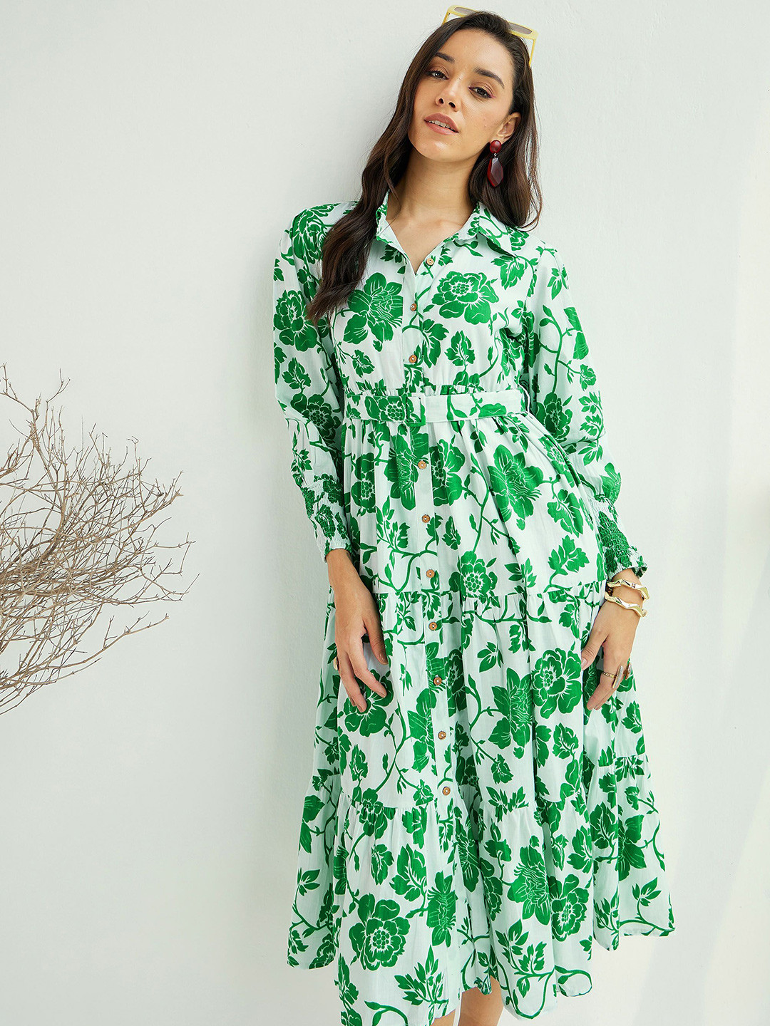 The PAPRIKA dress - indigo floral
