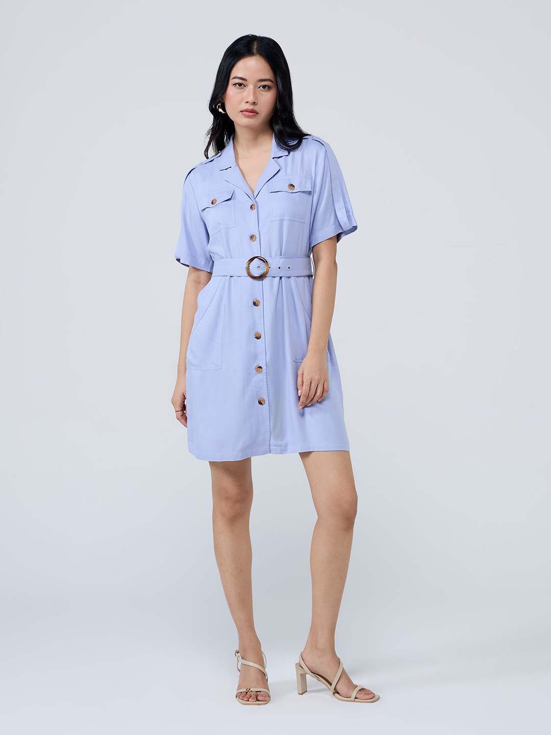 Collar Shirt Dress
