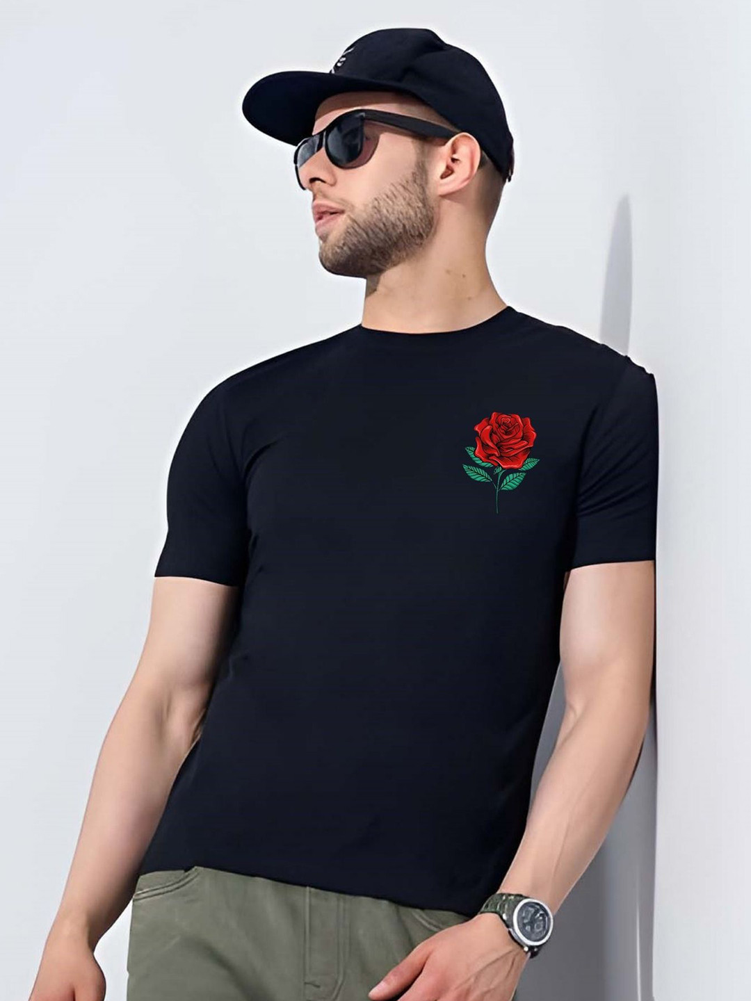 Men's Graphic Round Neck Short Sleeve T-Shirt