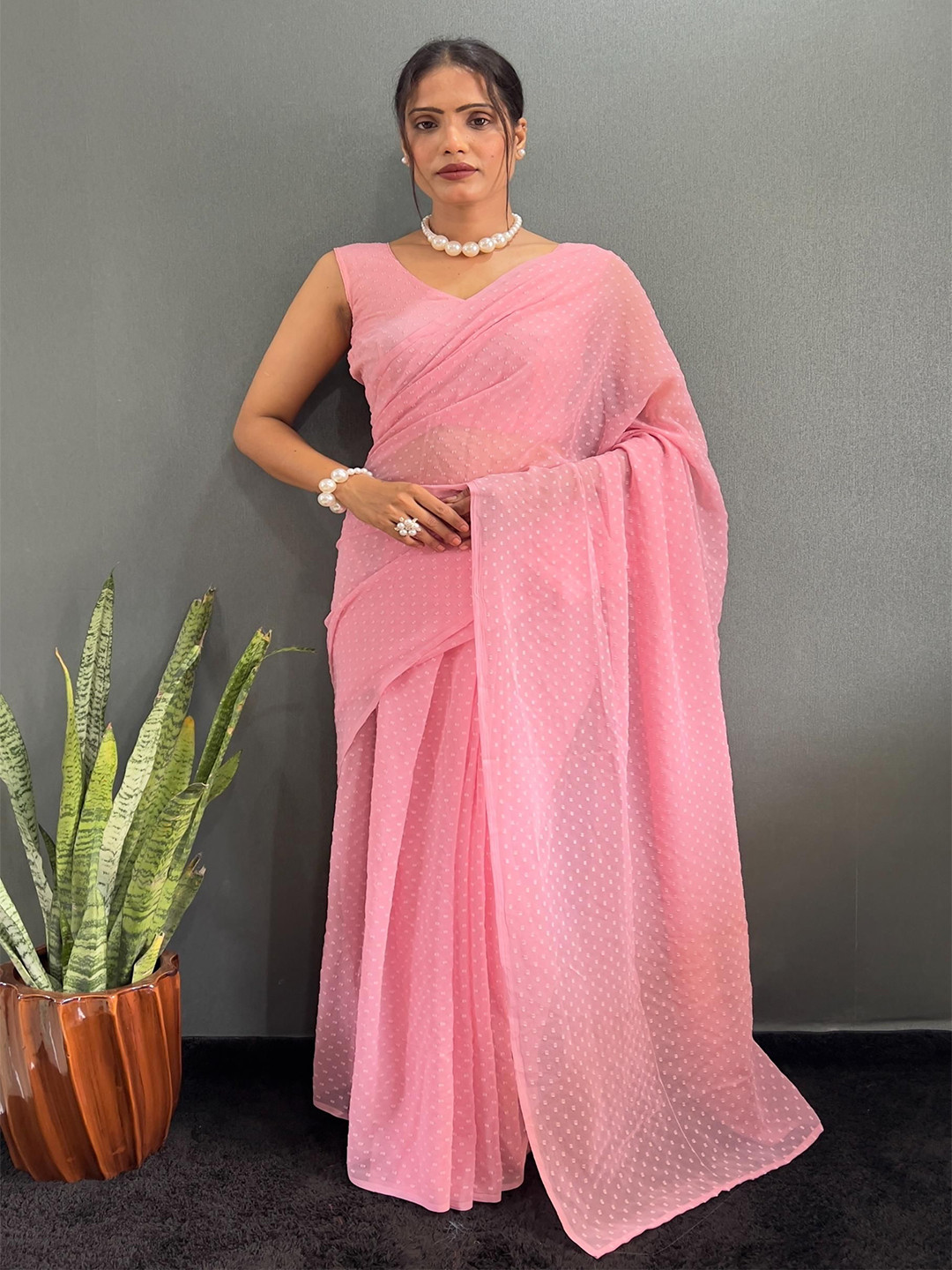 Buy Moda Rapido Embellished Pure Georgette Ready To Wear Saree - Sarees ...