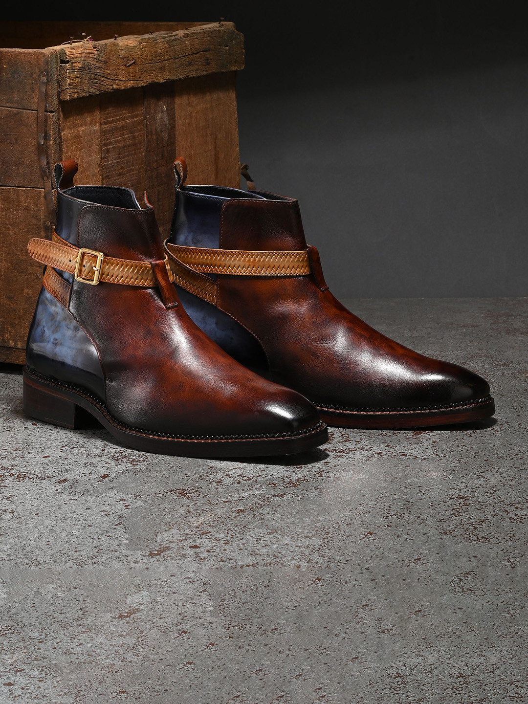 Gold Marble Men's Boots