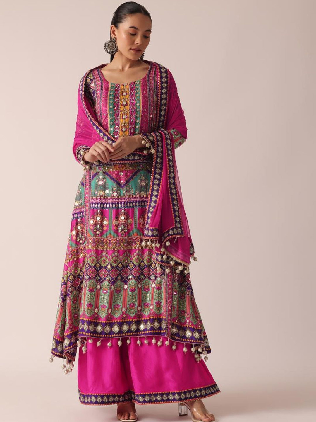 Elegant Collections Mirror Work Kurti for Women main image 1