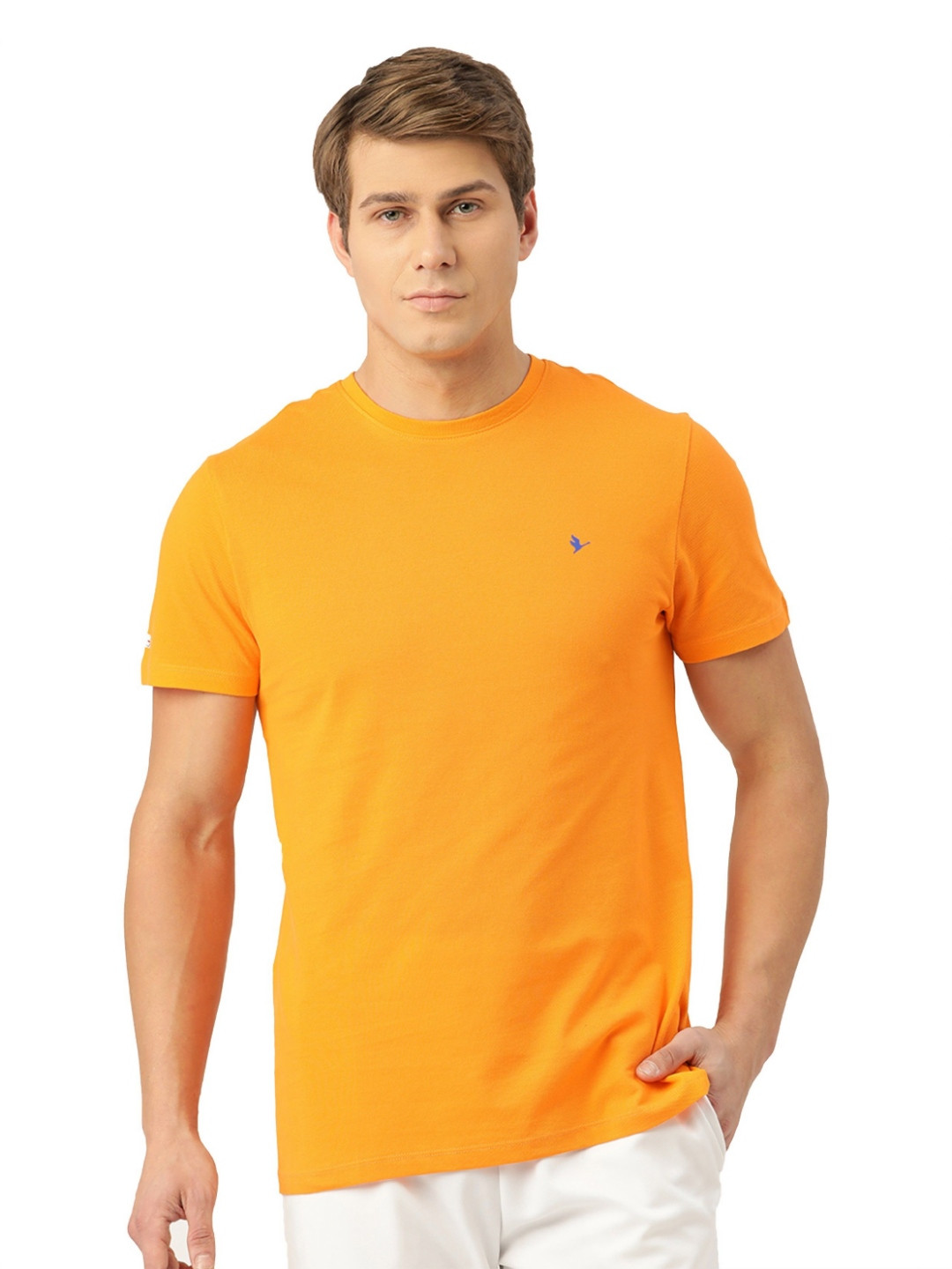 Amswan Men'S White Solid Sweatshirt