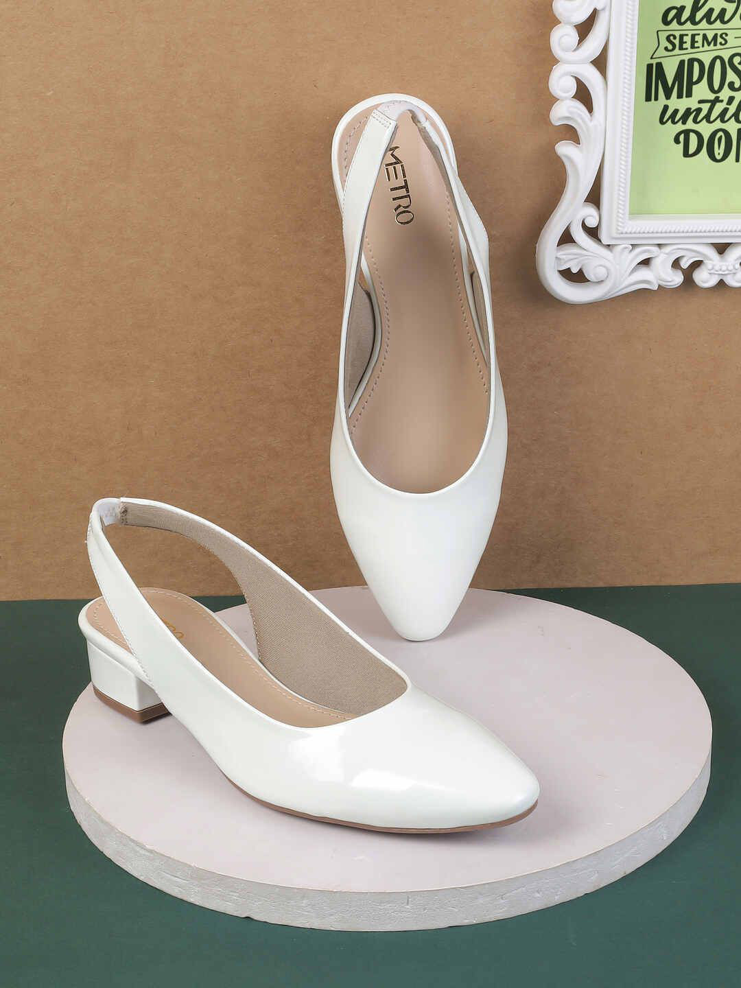 Point Toe Block Heels Pumps
