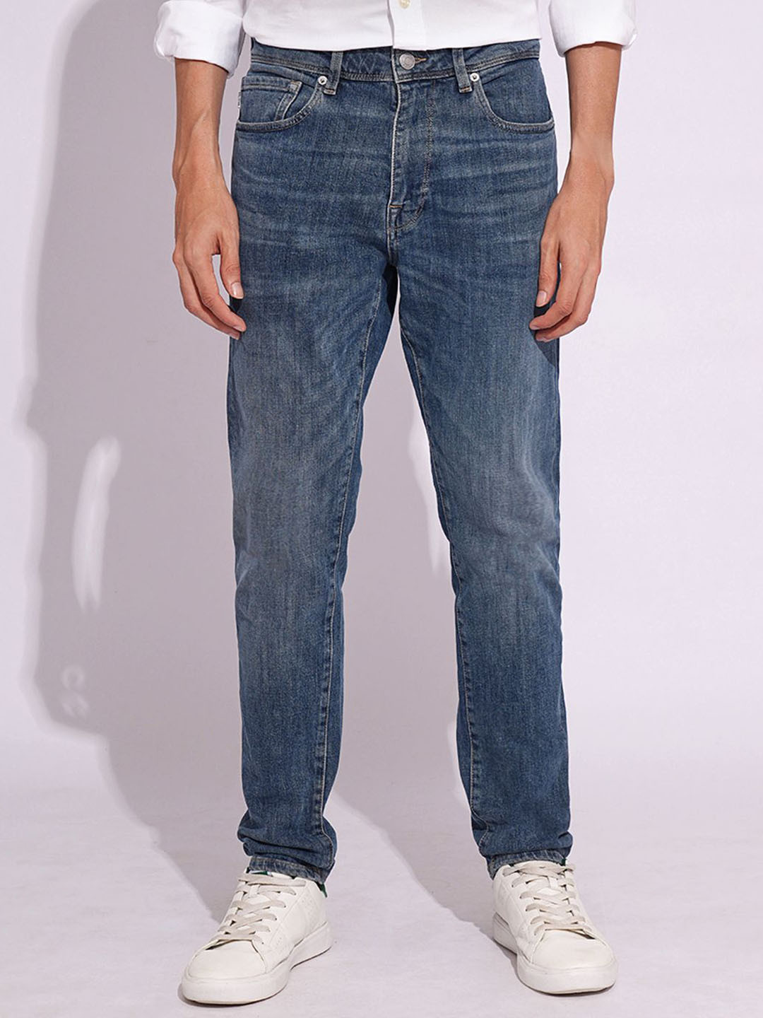 Buy SELECTED Men Slim Fit Light Fade Stretchable Jeans - Jeans for Men ...