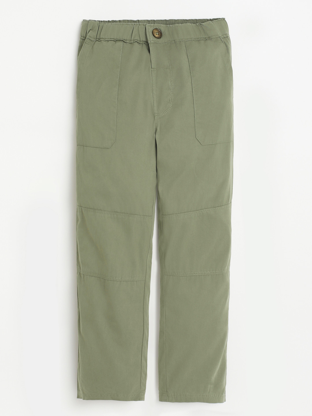 Campana Boys Rio Cotton Elastane Twill Chino Pants - Brown