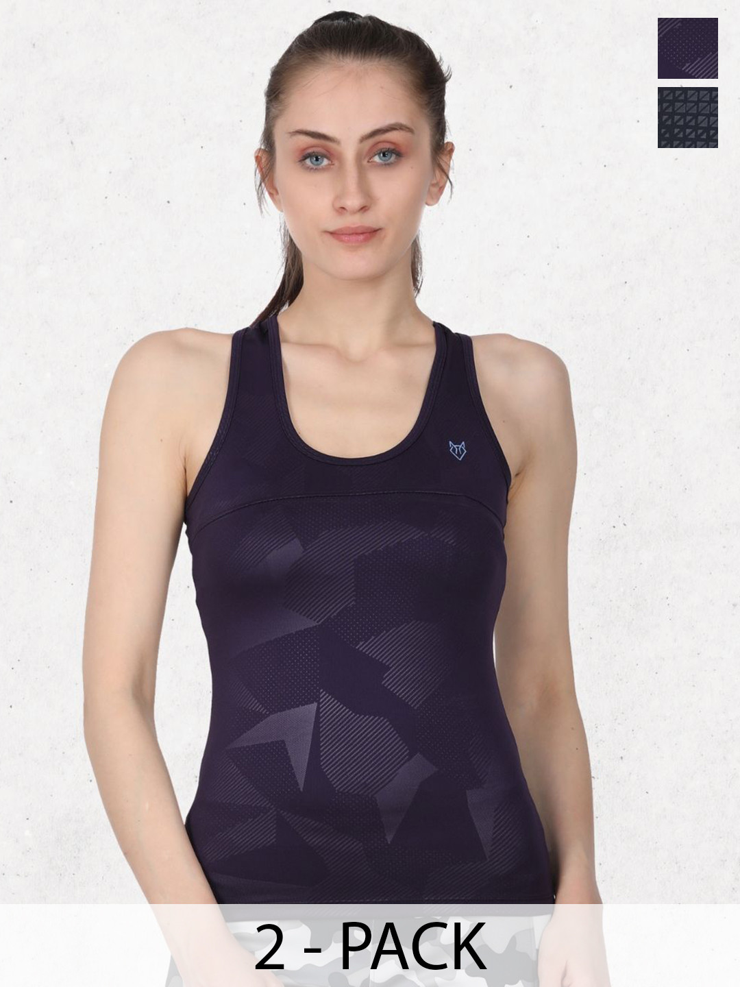 Body Color Inner Vest Buy Body Mechanics Pack Of 2 Printed Round Neck Gym Vest - Innerwear ...