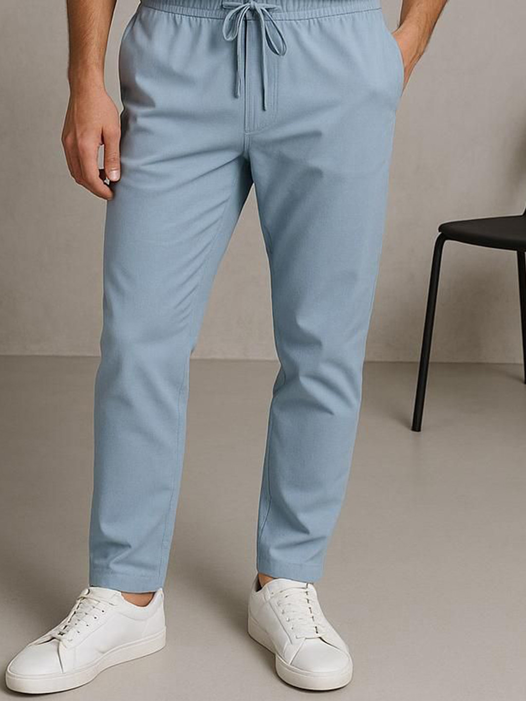 JRB Slim fit stretch trousers - Black main image 1