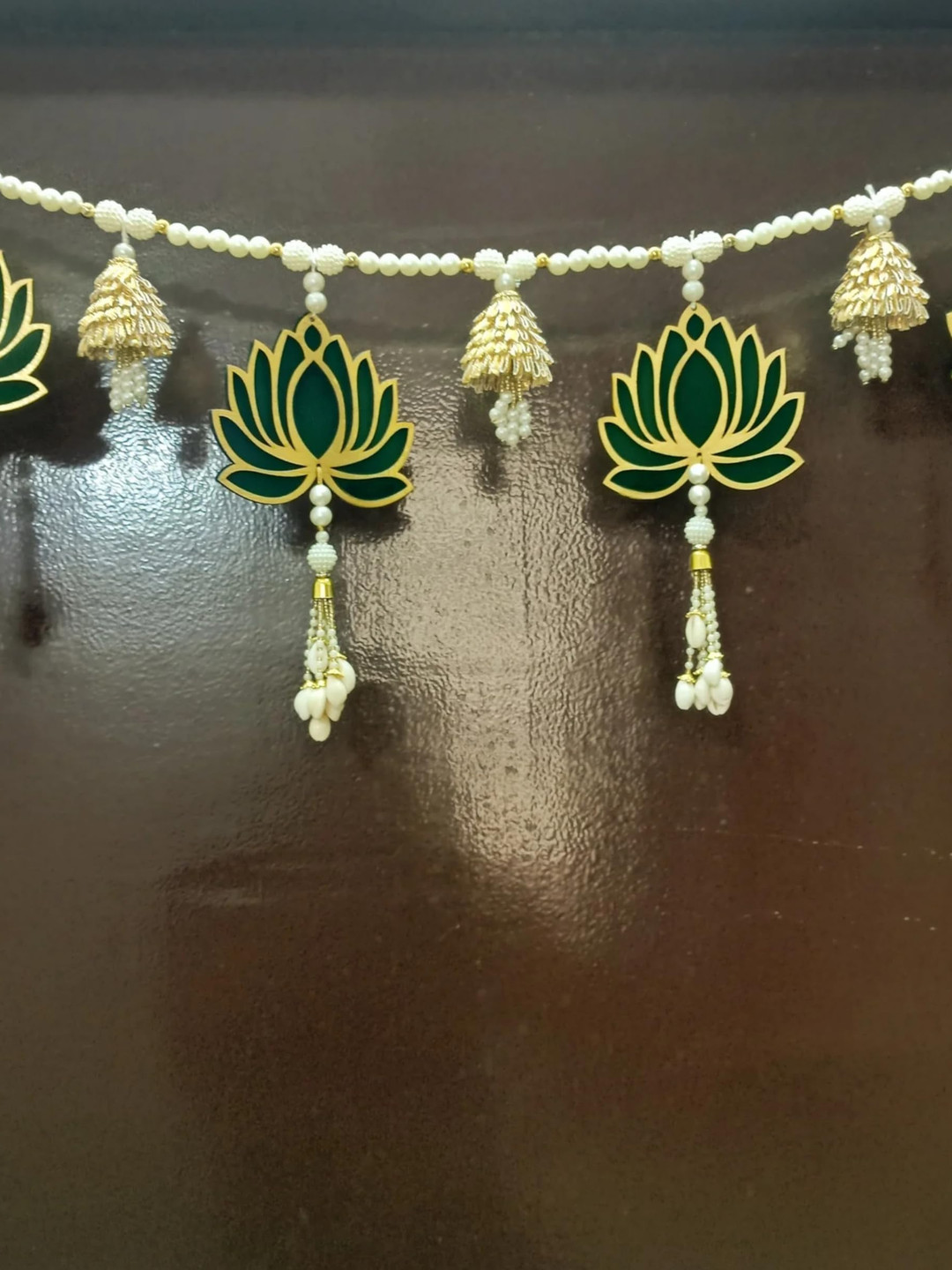 Buy RR Crafts Green & Yellow Flower Hanging Thoran - Festive Decor for ...