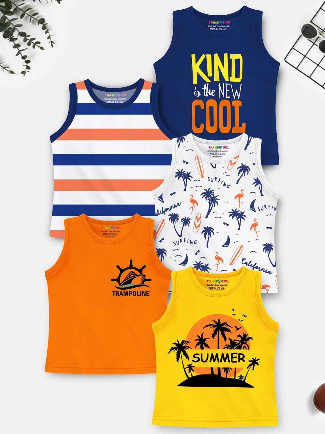 Trampoline Boys Printed Casual Clothing Set (Pack of 1)