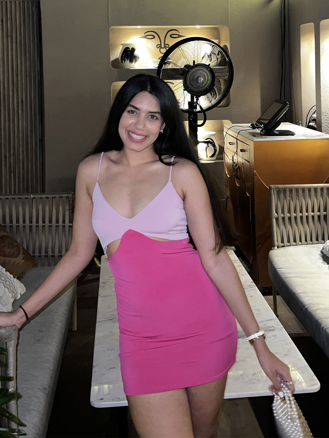 Kiara Flower Pring Mini Dress