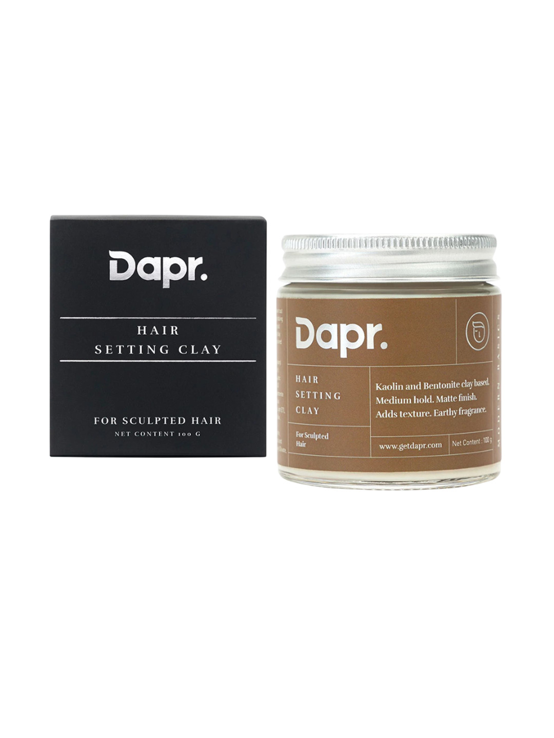 Buy Dapr. Hair Setting Clay For Sculpted Hair 100 G - Hair Gels And Wax ...