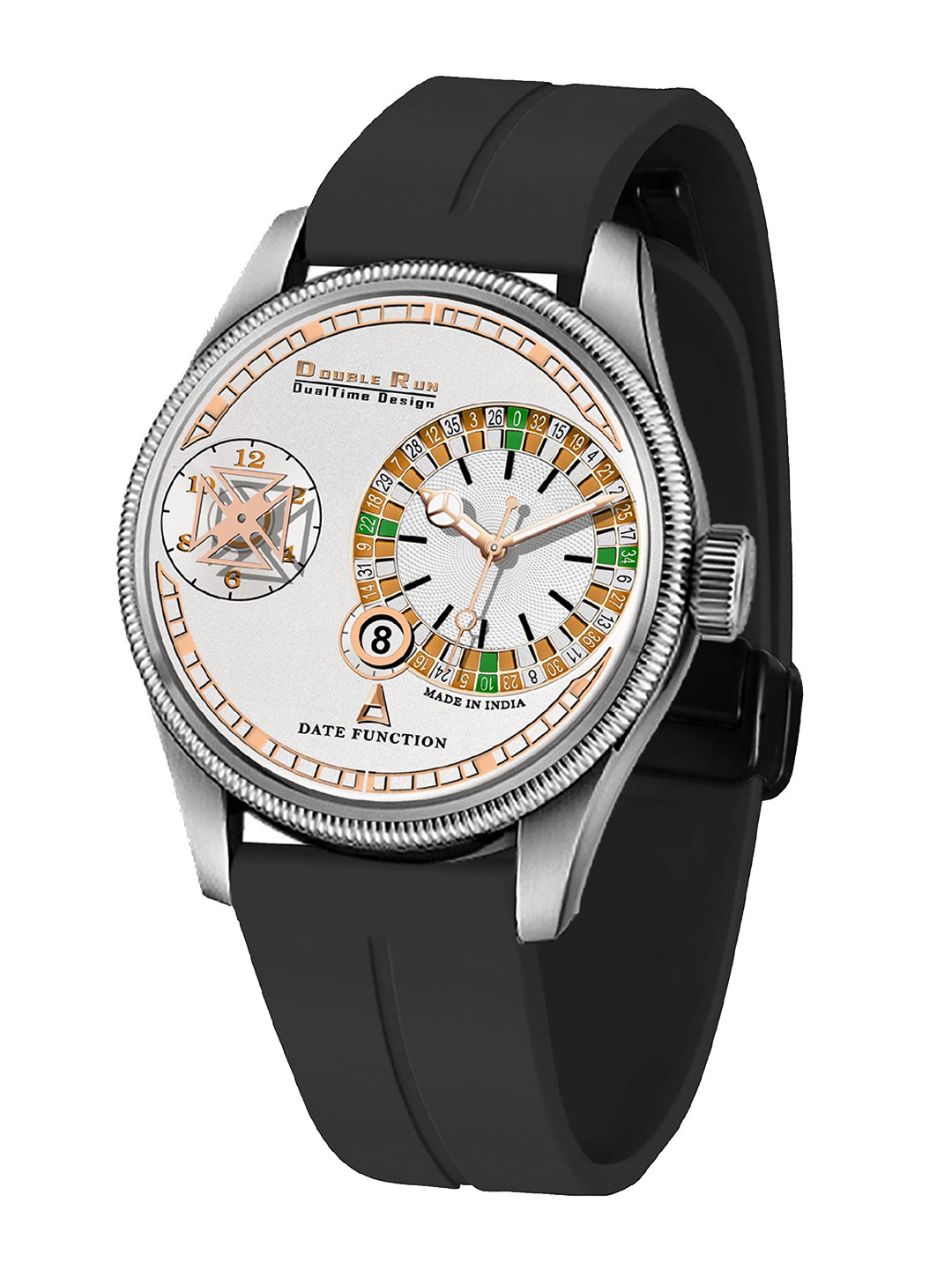 Buy DOUBLERUN Unisex Straps Analogue Chronograph Watch 19027 - Watches ...