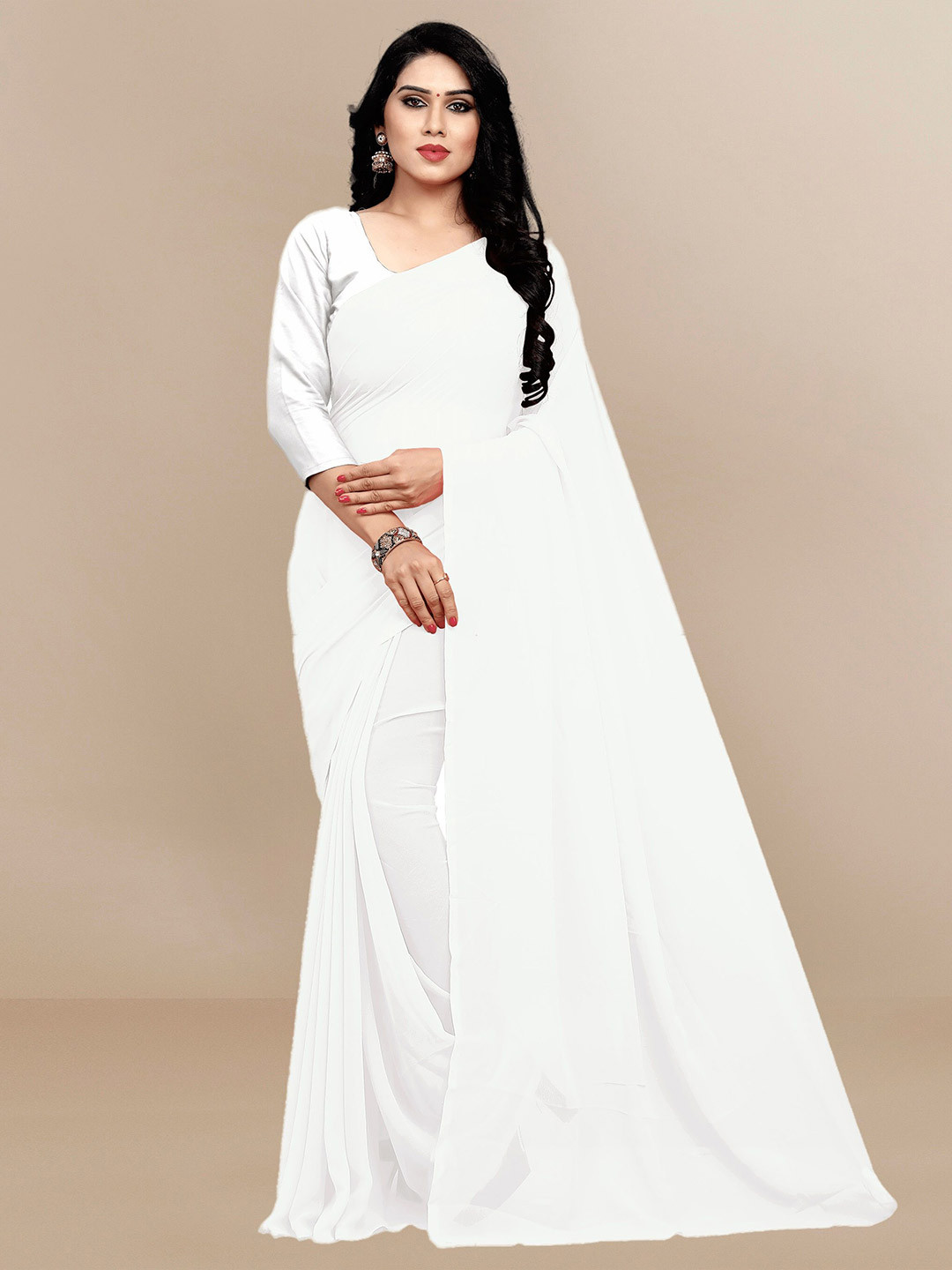 Buy Moda Rapido Pure Georgette Saree - Sarees for Women 33114572 | Myntra