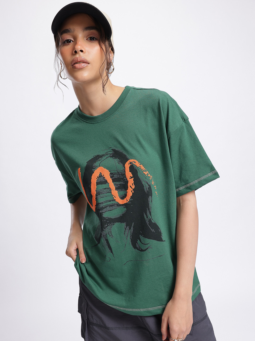 Buy Glitchez Graphic Printed Drop Shoulder Sleeves T Shirt Tshirts