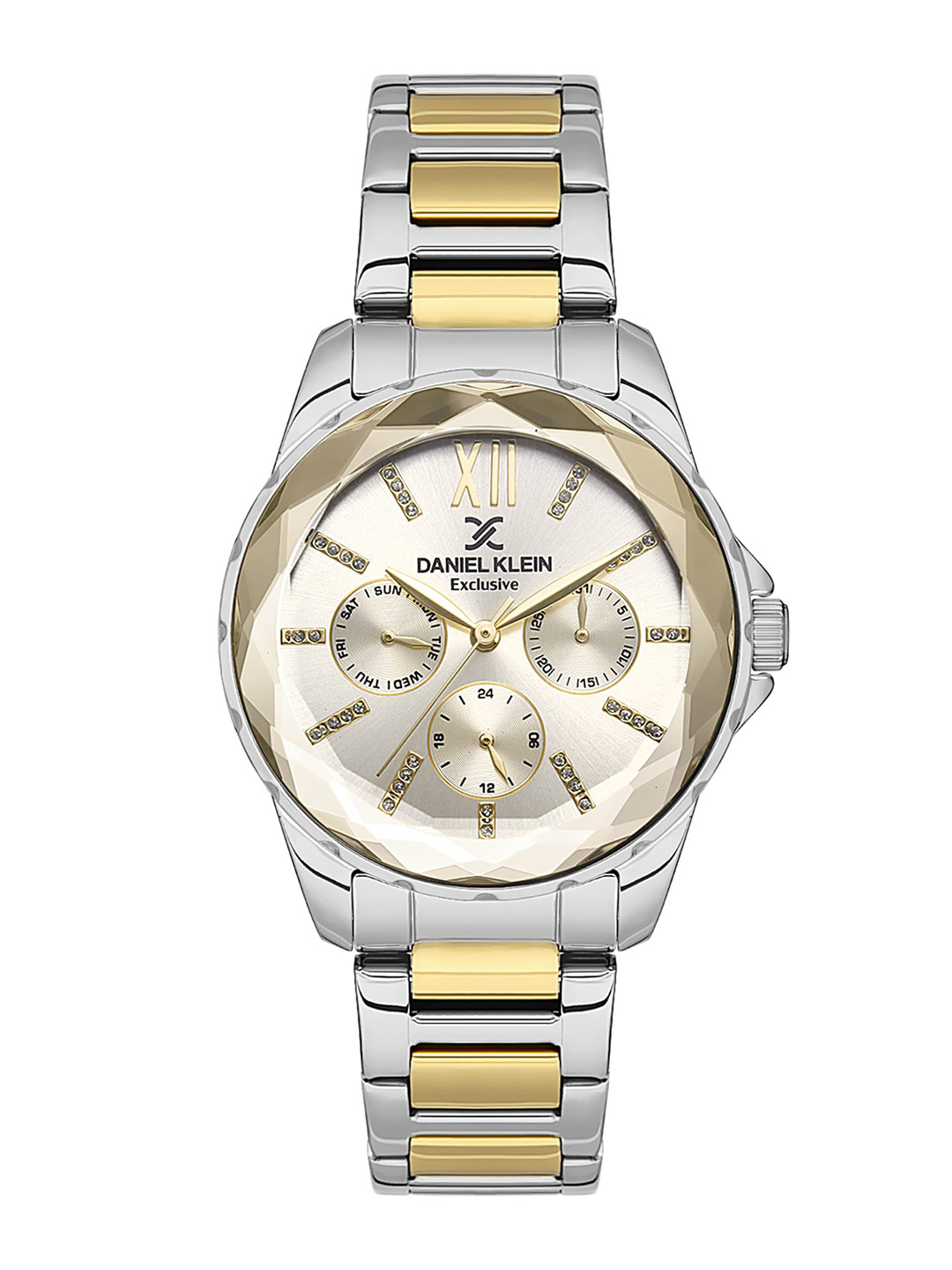 Daniel Klein Ladies 3 Hands Rose Gold Dial Watch