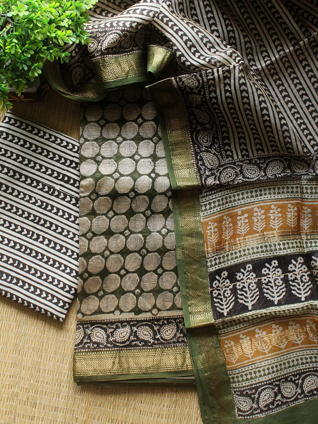 Ethnic Weaves Cotton Dress Material main image 1