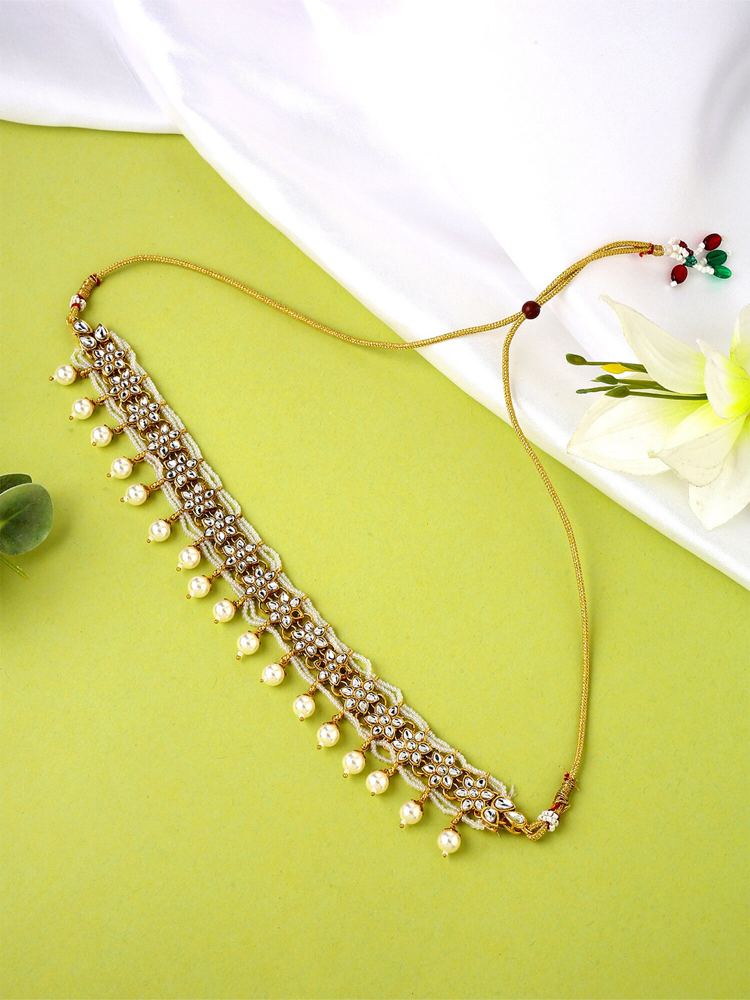 Pearl necklace myntra clearance