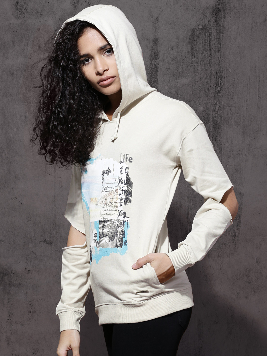 dark beige sweatshirt