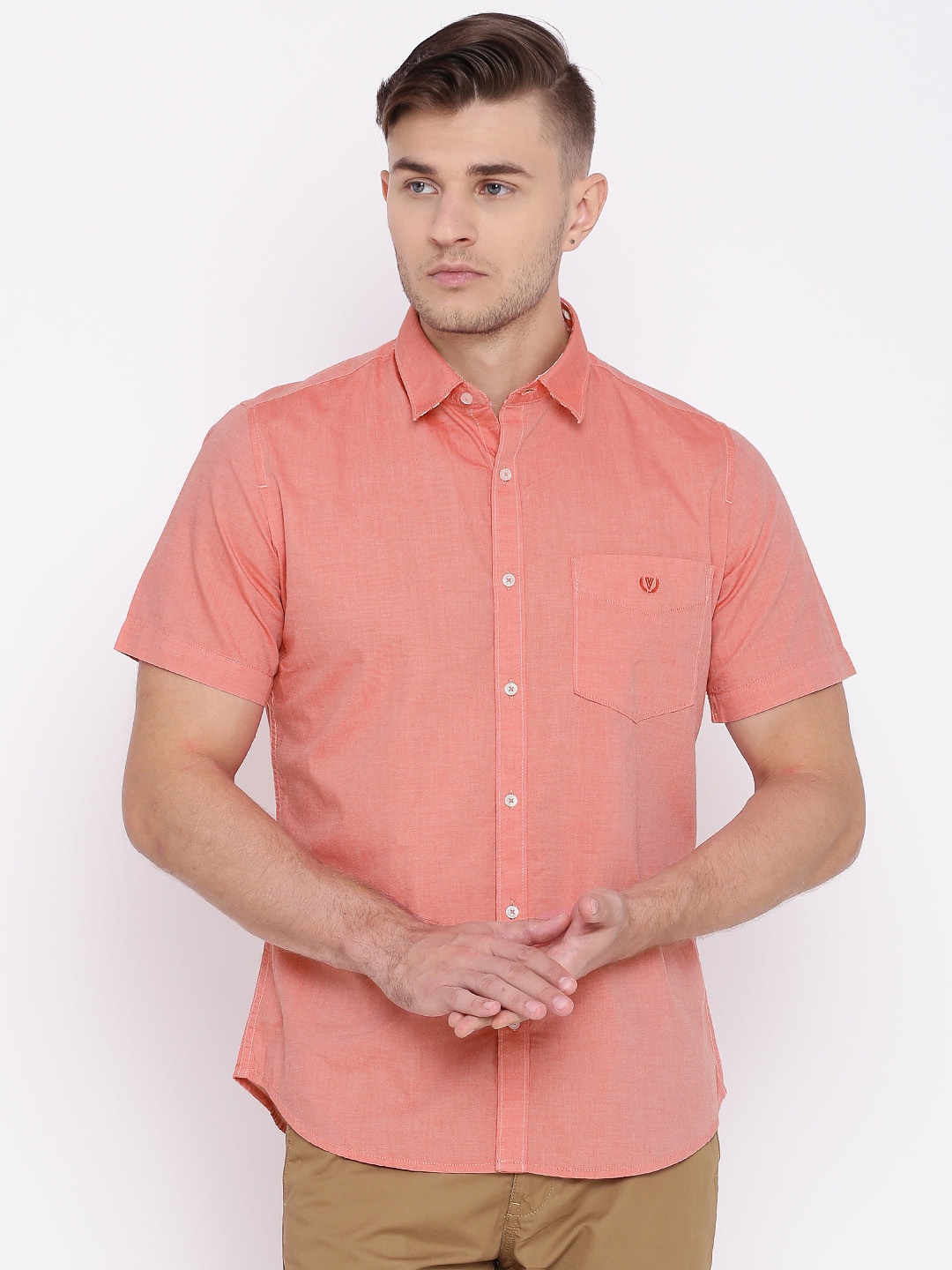 van heusen red tshirt