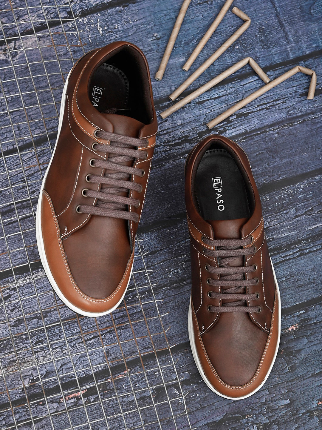 Buy El Paso Men Brown Lightweight Skate Shoes Casual Shoes for Men