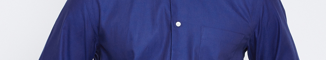 Buy Blackberrys Men Blue Slim Fit Solid Formal Shirt - Shirts for Men ...