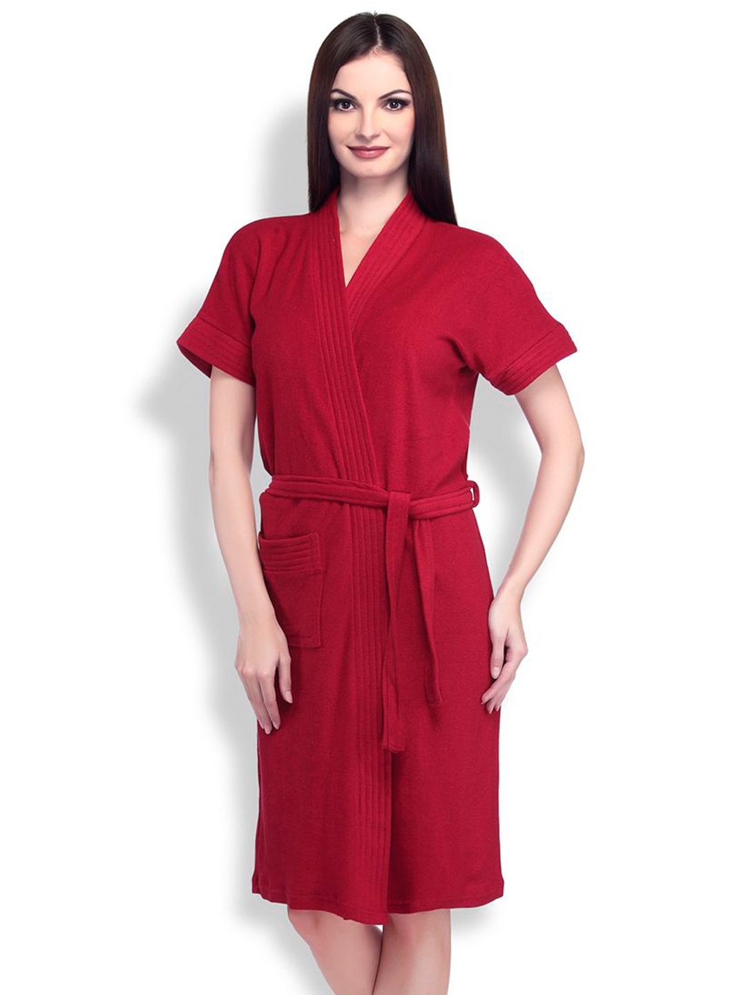 Buy Sand Dune Red Bathrobe - Bath Robe for Women 2027111 | Myntra