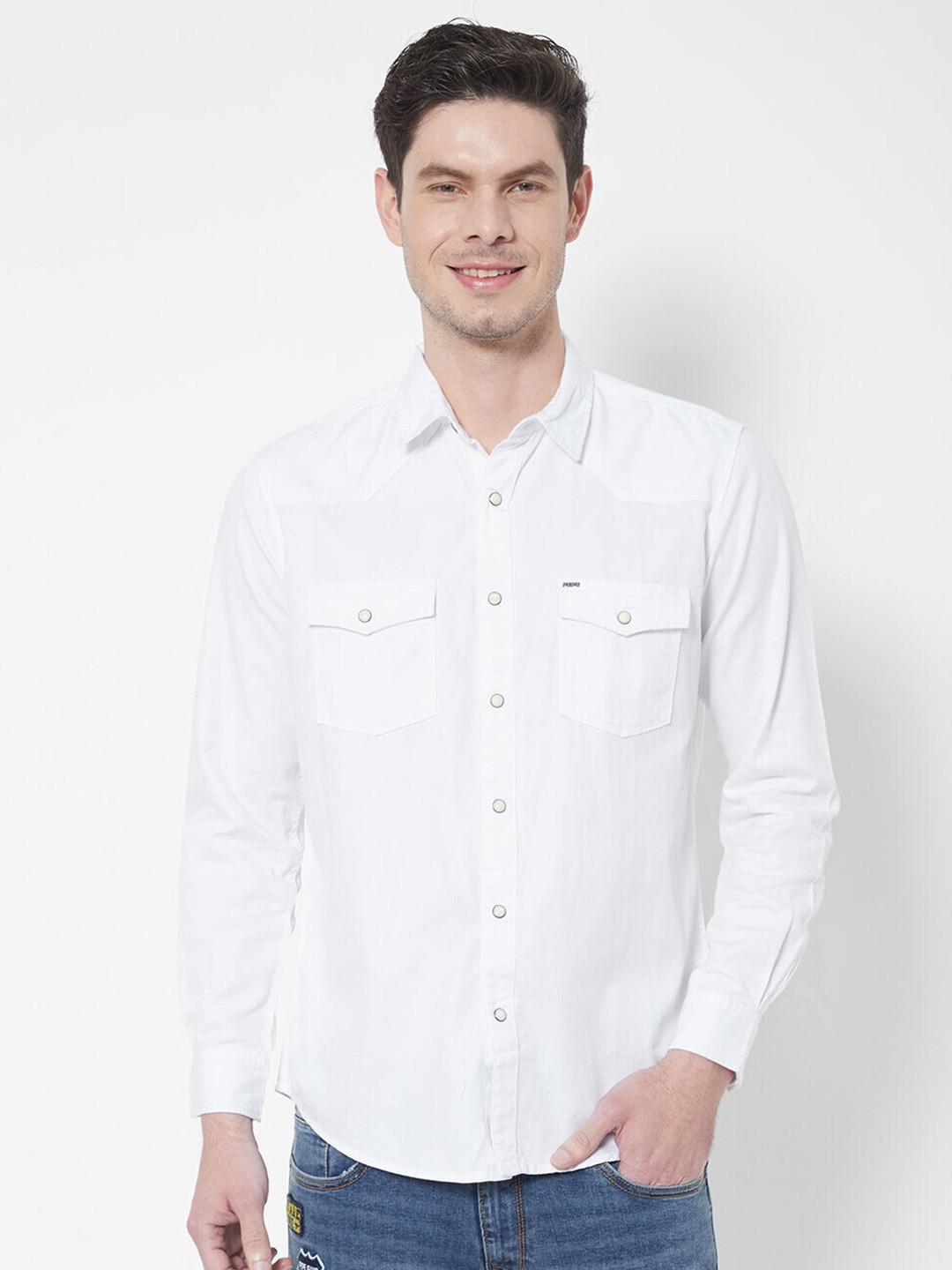 Pepe Jeans White Cotton Men T-Shirt main image 1