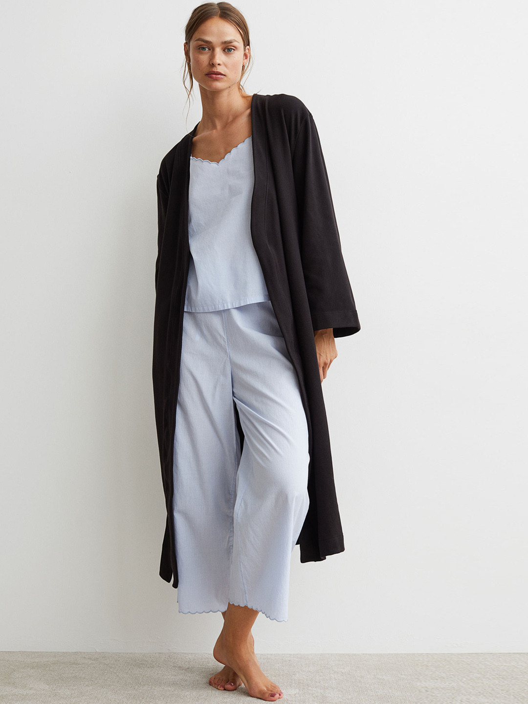Buy H&M Women Jersey Dressing Gown Robe for Women 20275130 Myntra
