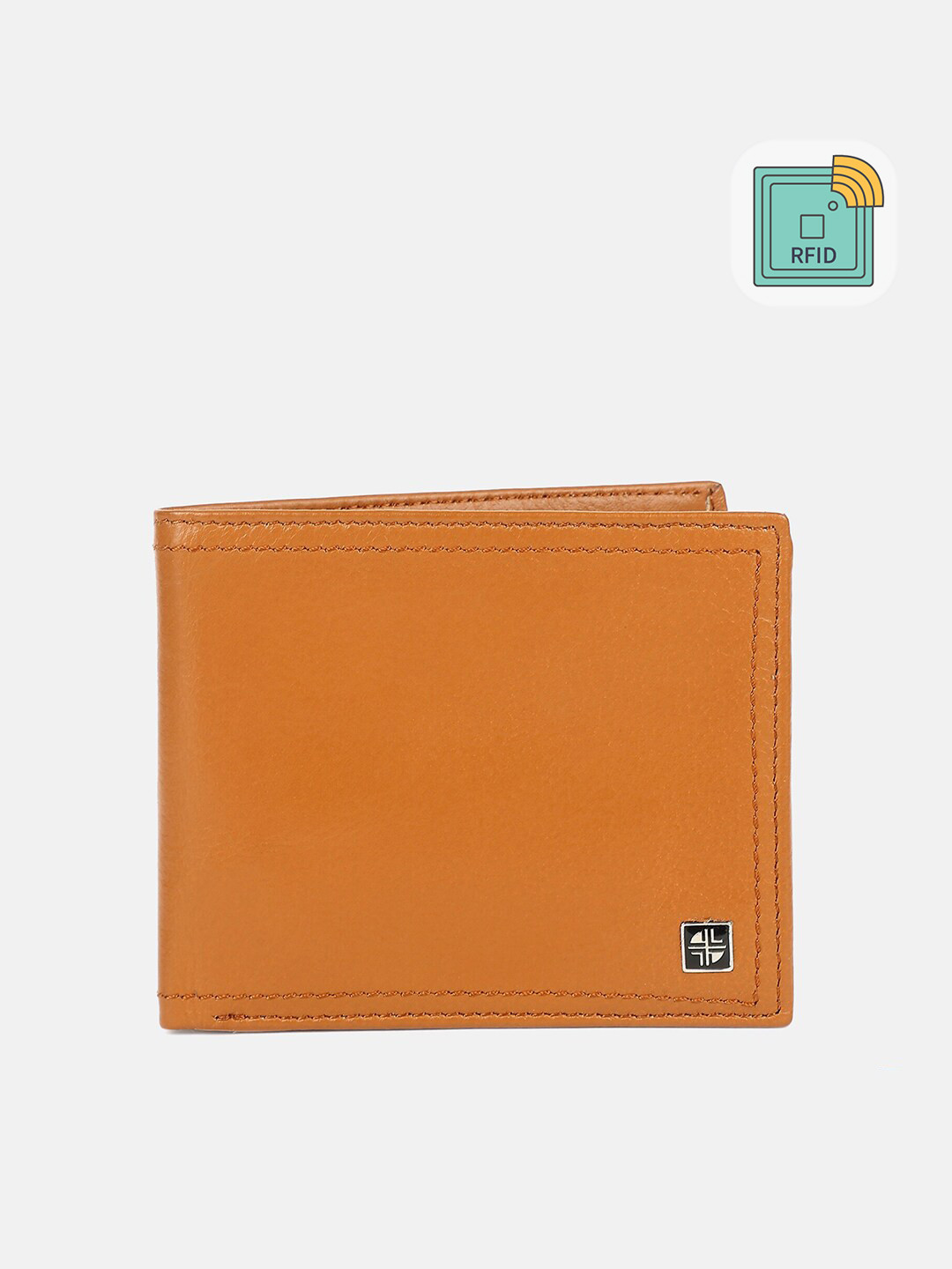 Buy Carlton London Men Tan Leather Two Fold Wallet Wallets for Men