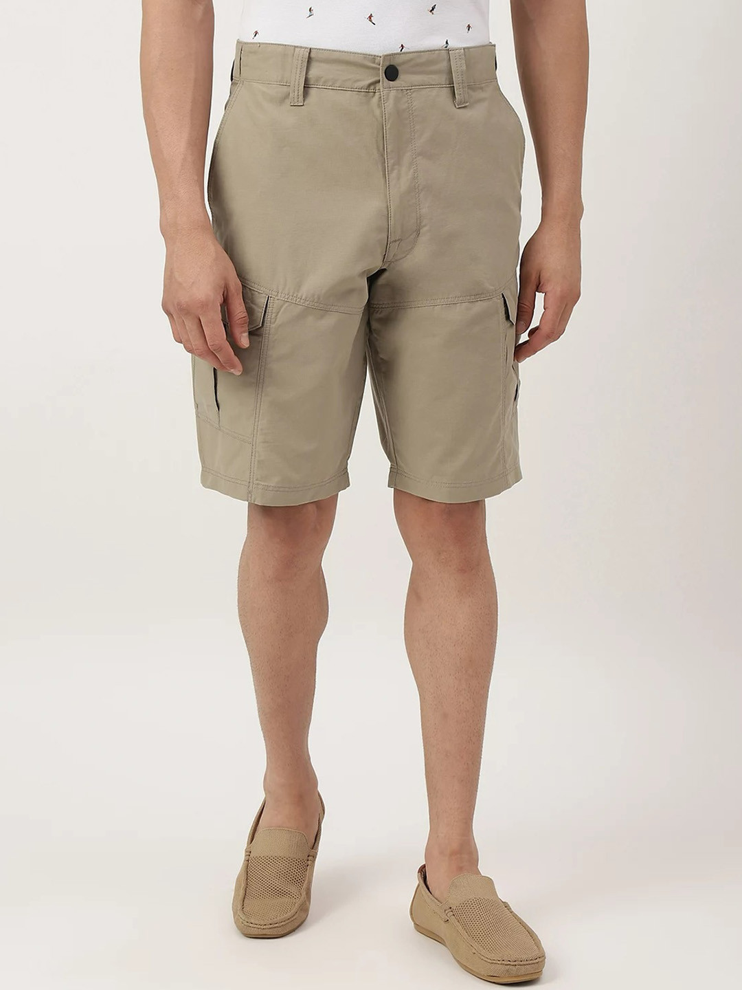 Buy Marks & Spencer Men Beige Cargo Short Shorts for Men 20280640
