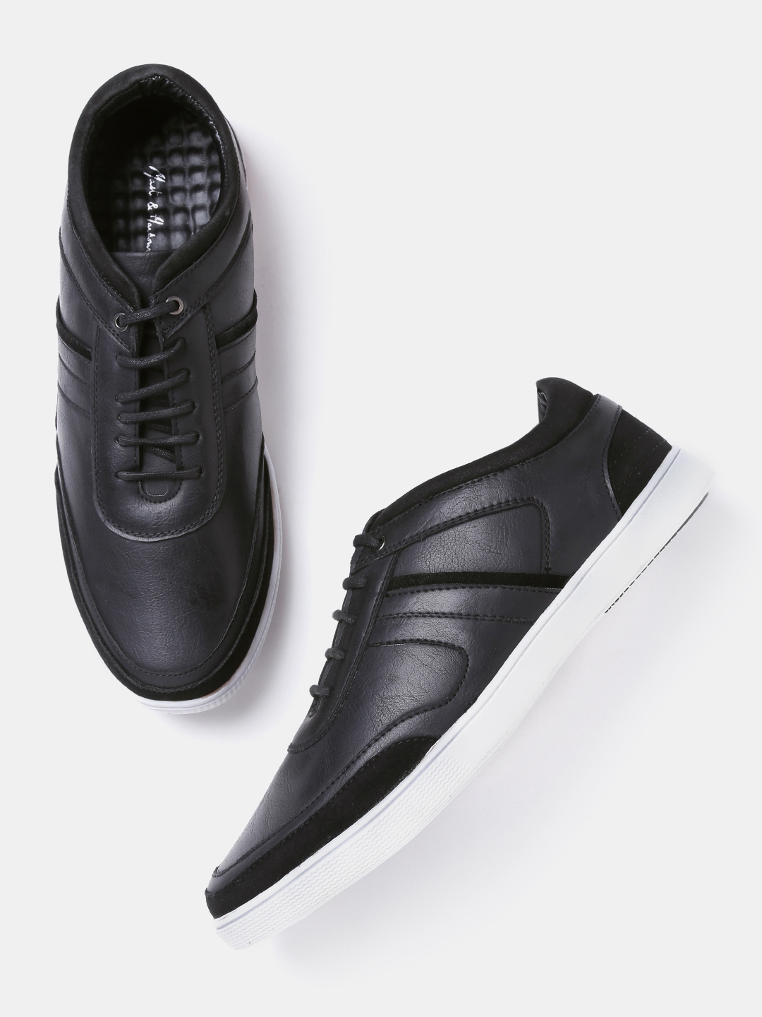 mast and harbour black sneakers
