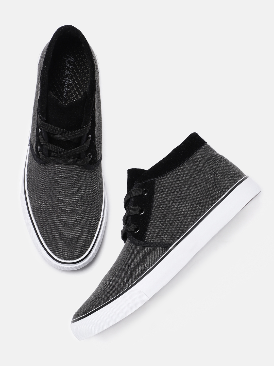 mast and harbour black sneakers